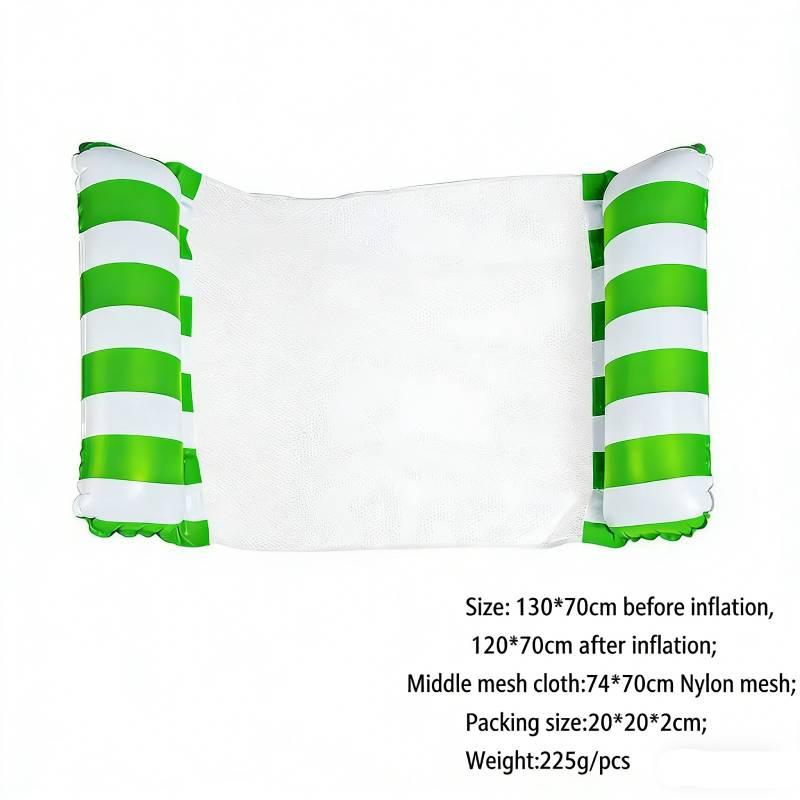 Inflatable Floating Water Hammock Foldable Lounger Portable Floating Bed Floating Row For Pool Beach