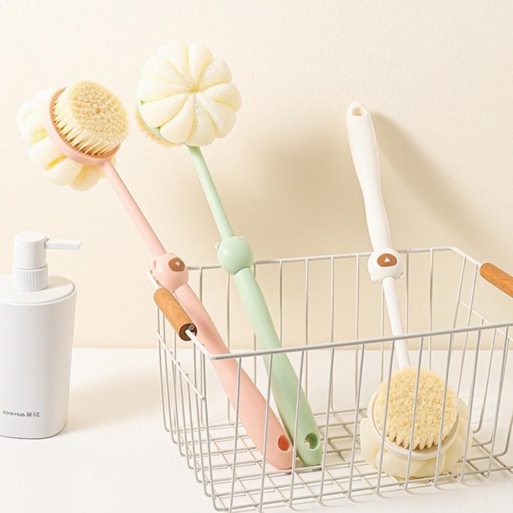 Long Handle Bath Brush Soft Bristles Back Scrubber Scrubbing Tool Skin Cleaning Tools Shower