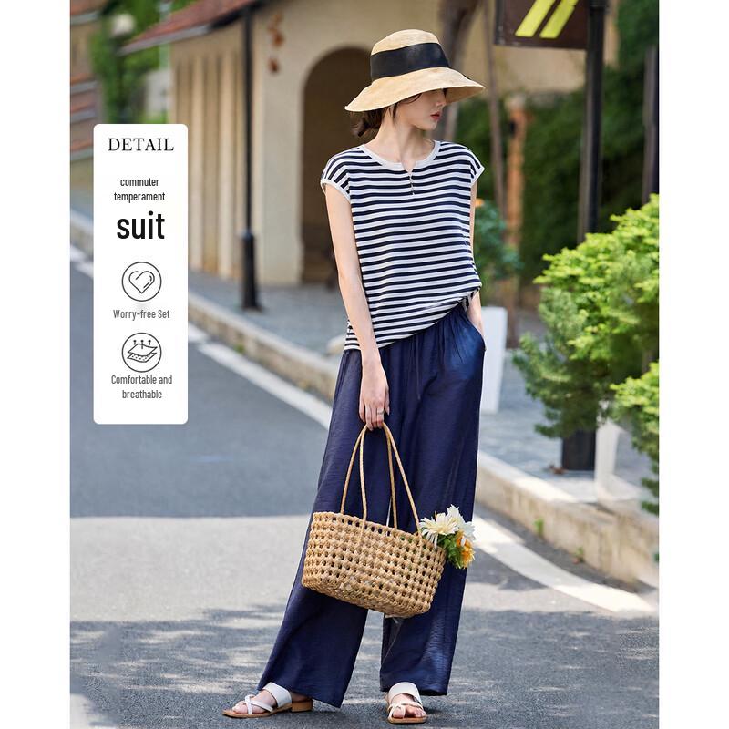 TERRE BLEUE Summer Loose Two-Piece Set XL