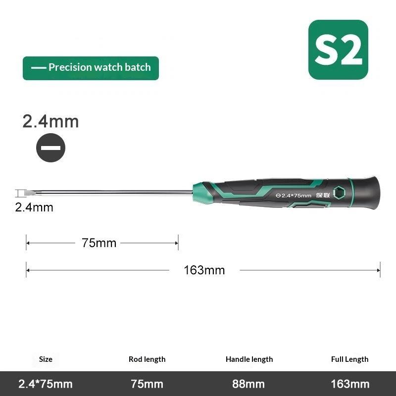 Precision Magnetic Screwdriver Anti-Slip Handle Slotted Type Mini Screw Driver Installation And Disassembly Repair Tool
