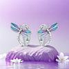 925 Silver Exquisite Dragonfly Earrings Jewelry Versatile Hoop Earrings For Women Jewelry Fine Birthday Party Gifts