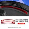 Real Soft Carbon Fiber Trim For Subaru BRZ Toyota GR86 2021 2022 2023 2024 Center Console Defogging Outlet Sticker Accessories.