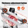Manual Frozen Meat Slicer Stainless Steel Meat Cutter Beef Mutton Roll Food Slicer Slicing Machine for Cooking Hot Pot Shabu BBQ