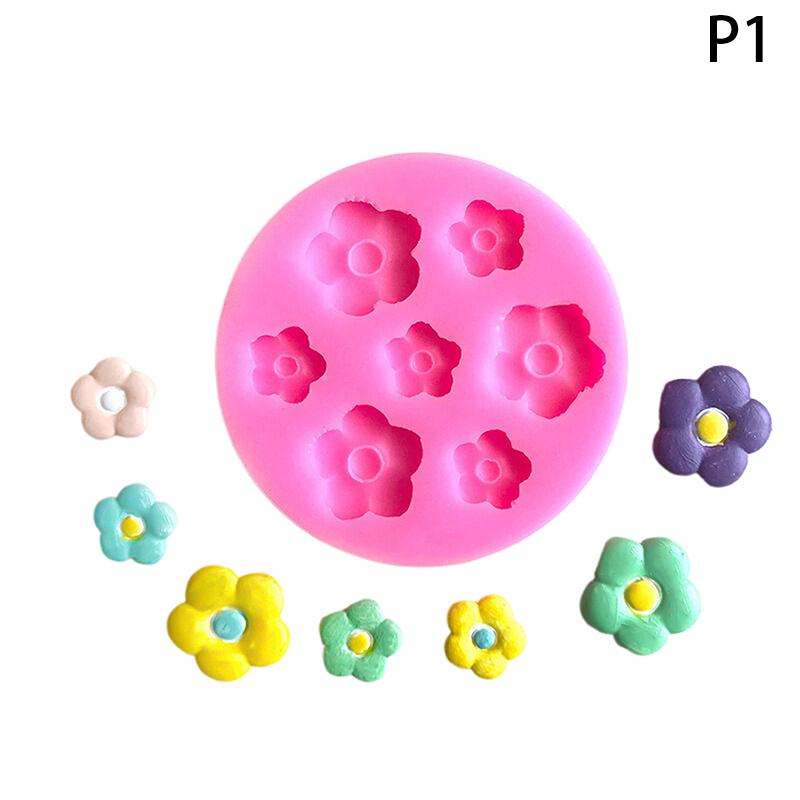 Cherry Blossom Rose Daisy Flower Silicone Mold DIY Sugarcraft Resin Tools Cupcake Baking Mould Fondant Cake Decorating Tools
