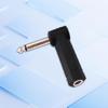 Right Angle 1/4Inch Audios Adapter Double/Mono Compatibility for Musical Instrument Use Guitar, Amplifier, Mixers Board