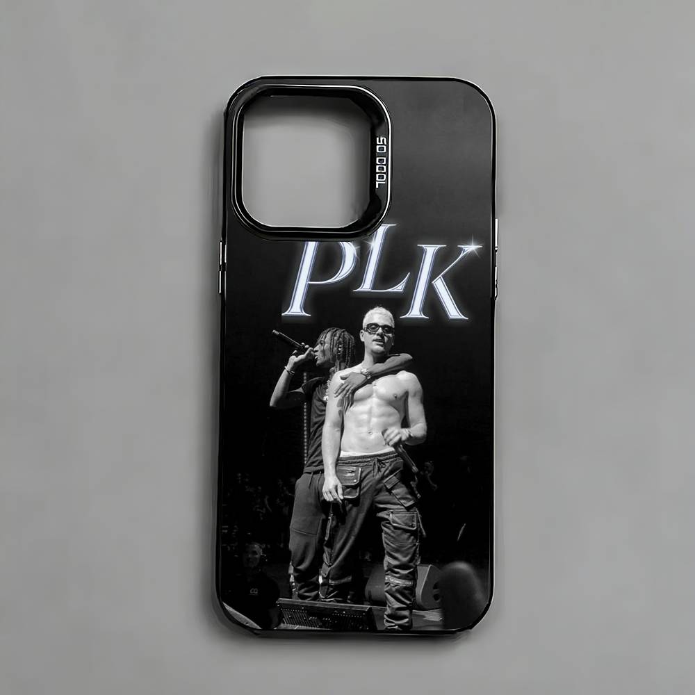 PLK-K Rapper Mathieu Phone Case For iPhone 17,16,15,14,13,12,11 Plus,Pro Max,XS,Colored Silver Plated Inside Cover