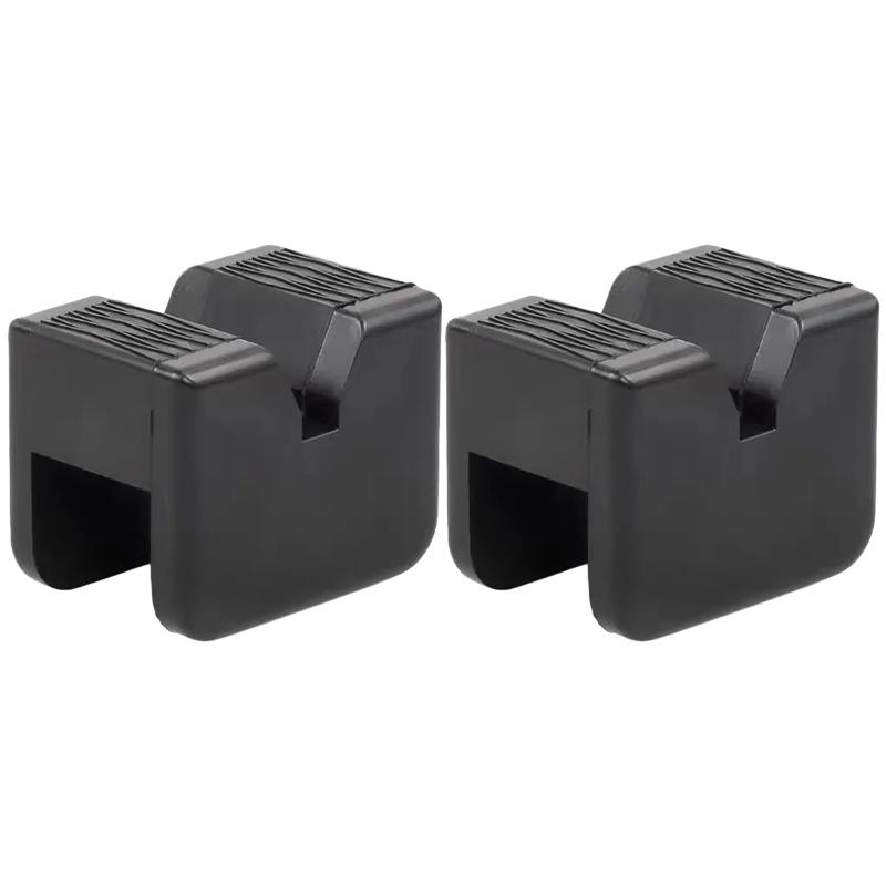 Car Jack Rubber Pad Car Slotted Lift Jack Stand Rubber Pads Universal Repair Tools Frame Protector Adapter Jacking Tools 1/2PCS