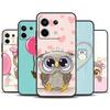Cute Cartoon Owl Case For Redmi Note 11 12 13 Pro Plus 9 10 10S 11S 12S Redmi 12 9C 10C 12C 13C Back Cover