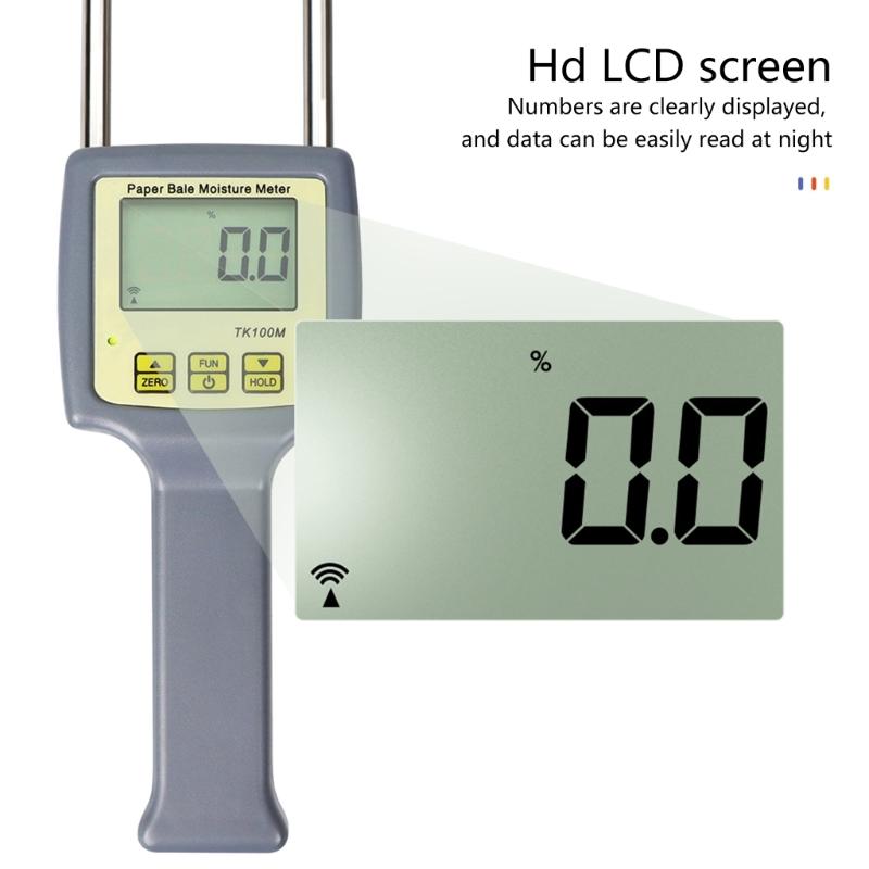 Accurate Paper Dampness Tester Insert Digital Paper Hygrometer Pin Humidity Testing Tool Essential for Printing Industry