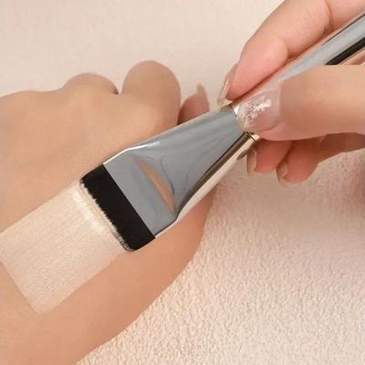 Ultra-Thin Flat Top Foundation Brush for Flawless Makeup Application
