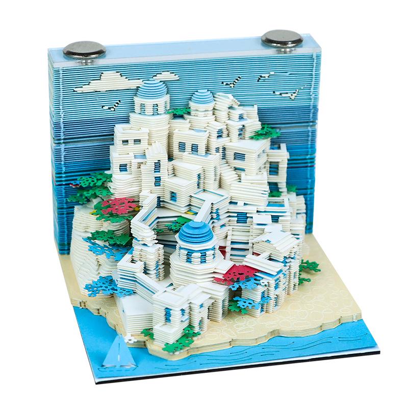 Laojun Mountain 3D Paper Sculpture Scenic Souvenir & Sticky Note Pad