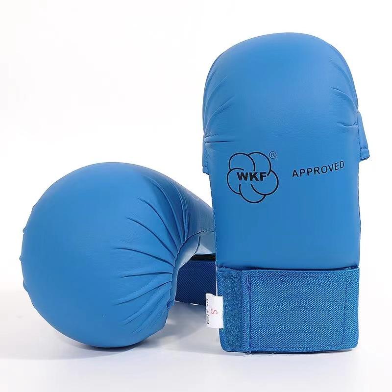1pair Karate Glove PU Multi-Layer Composite Liner Sanda MMA Fighting Training Glove Hand Protection Glove Sports Protective Gear M