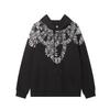 Felpa da uomo oversize con cappuccio con stampa Ala Fantasma Design Serpente Fulmine Abbigliamento Casual