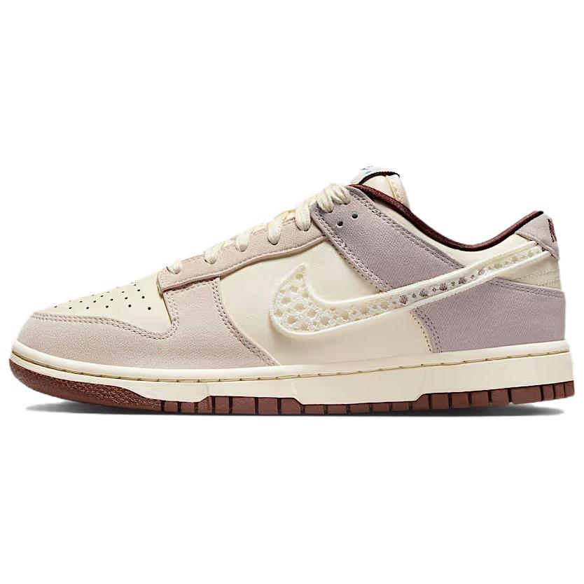 New Nike Dunk Abrasion Resistant Low top Skateboard Shoes Women's Beige Brown IH7353-010