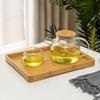 Xuanrun Bamboo Rectangular Rounded Corner Serving Tray