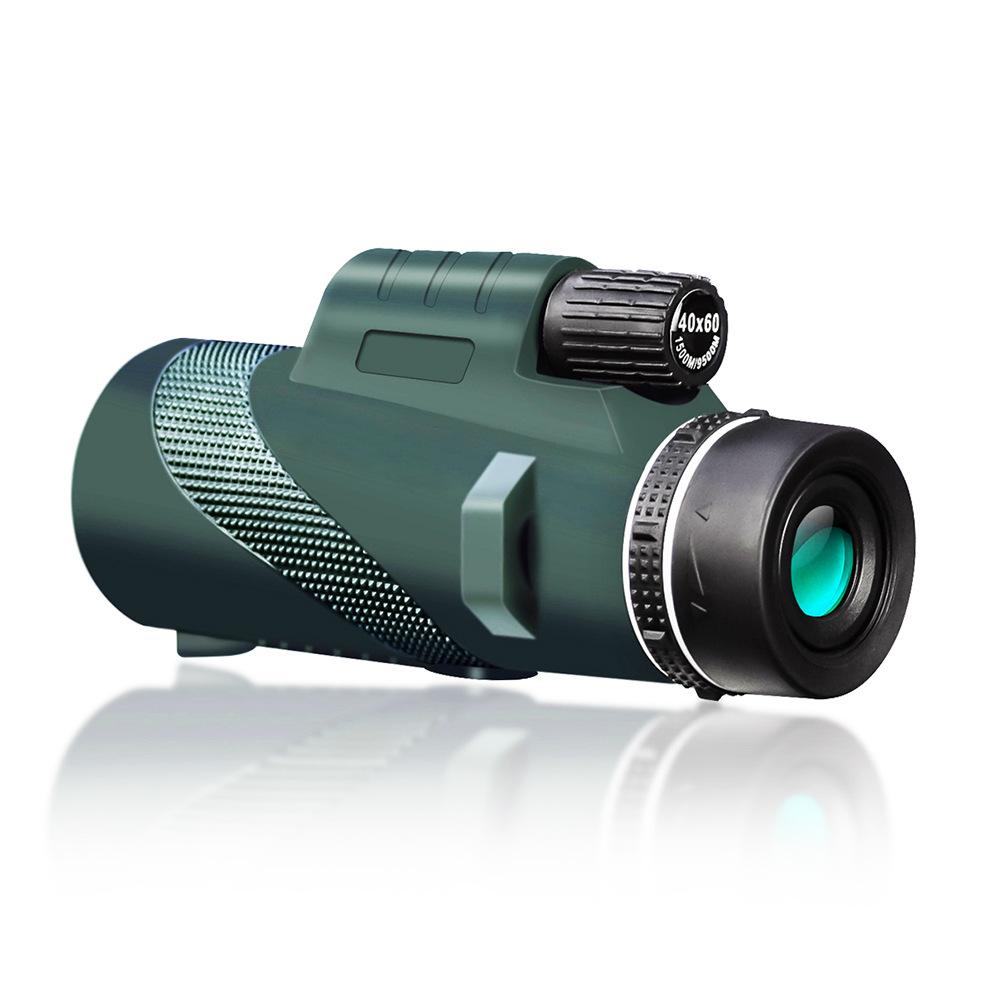 Amazon's New 40*60 Monocular High-definition Dark Green Concert Handheld Aiming Telescope.
