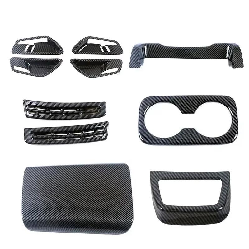 For Hyundai Tucson NX4  2024 Car Interior Accessories Center Console Dashboard AC Outlet Vent Gear Shift Panel Carbon Trim