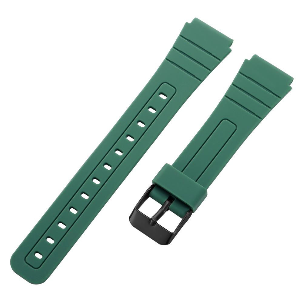 Cinturino in Silicone da 18mm per Casio F91W W800H SGW400 F-91W F84 F105/108 A158/168 AE1200 Cinturino Impermeabile Sostitutivo