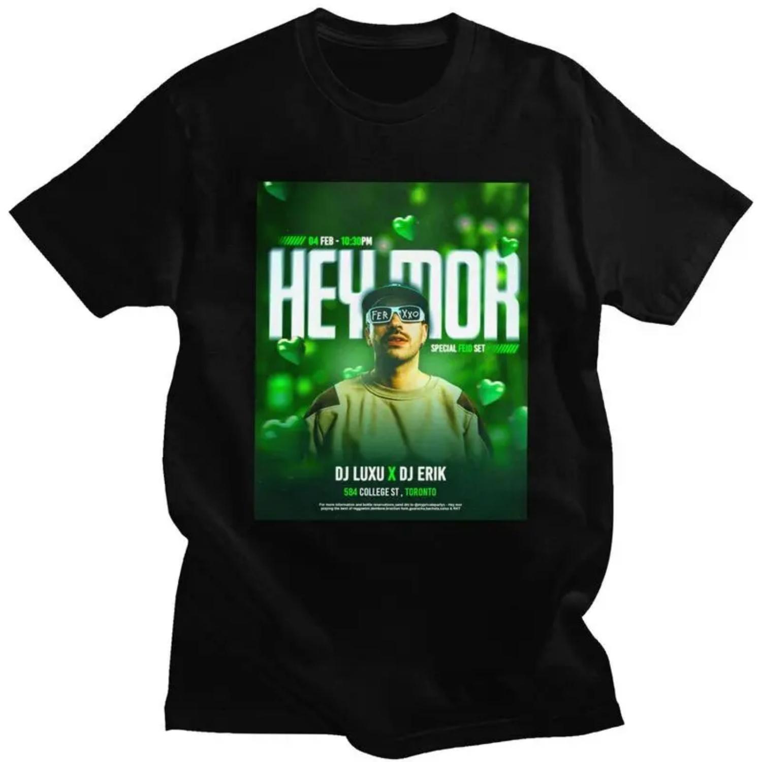 

Custom Pop Singer Feid Ferxxo T Shirt for Men Tshirt Casual Tees Short Sleeves T-shirts Slim Fit Clothing S разноцветный