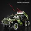2268PCS Green Artillery Vehicle Building Blocks Toys Model Rocket Launcher Assemble Bricks Toy Sets For Kid Ornament Gifts