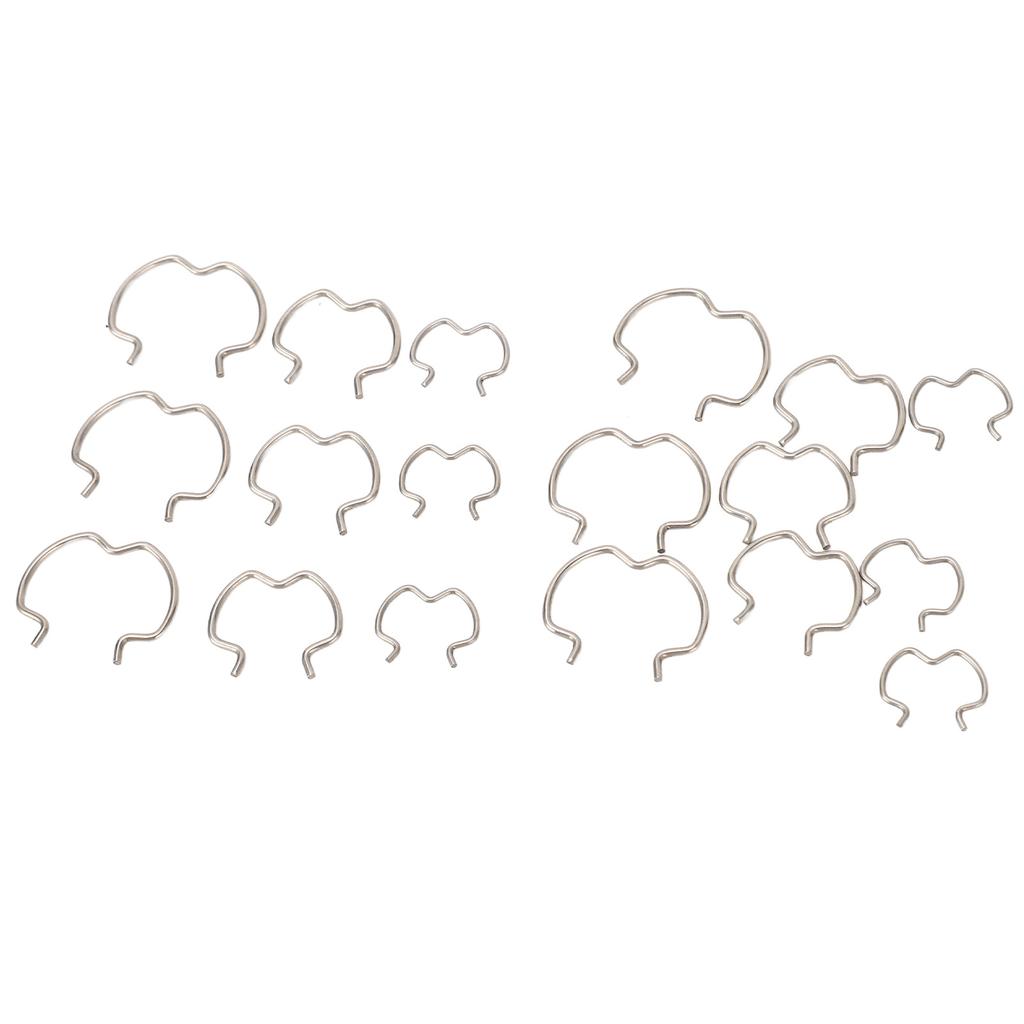 18pcs Transmission Connector Retaining Clips 800 801 Transmission Cooler Line Clips 3 Different Size 3 8in 1 2in 5 8in