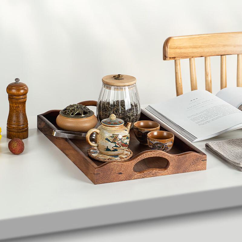 Yimao Rectangular Walnut Wood Serving Tray