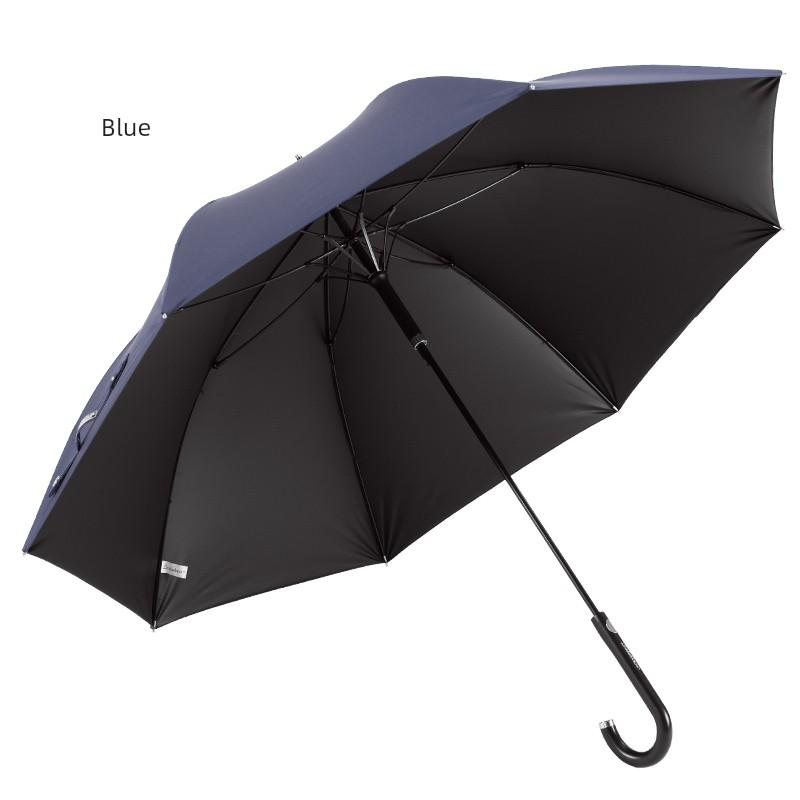 Simple and Creative Automatic One-Touch Opening Waterproof and Windproof Umbrella with Black Coating for Sun Protection and Shading, Long Handle