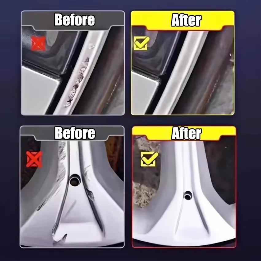 Automobile wheel rim scratch reconditioning paste, tire rim scratch paint repair paste - aluminum alloy wheel hub repair