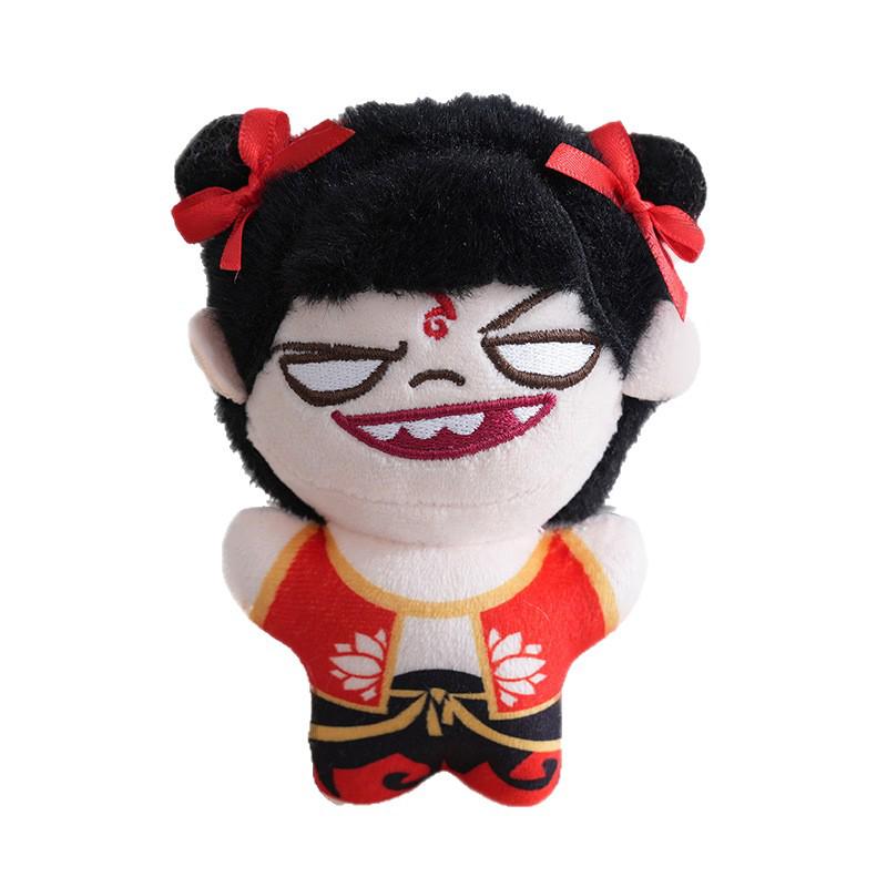 Adorable Nezha Plush Keychain - Small Size Bag Decoration