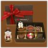 Japanese ZAKKA Cat Strawberry Chocolate Cake Shop Resin Ornament