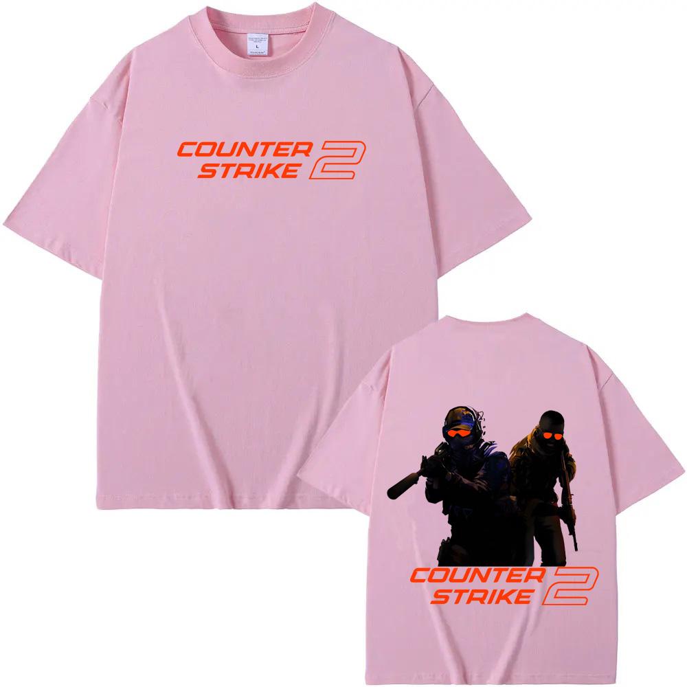 Counter Strike T-Shirt HighQuality Shooting Game Graphic Printing Tee Summer 100%cotton Oversized Clothes Fashion Cotton Tops