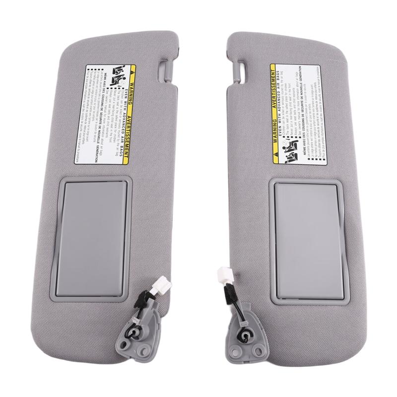 For Hyundai SONATA 2006- 2010 852013K010QS 85K000QS 1SET Sun Visor Car LH RH Gray Cloth