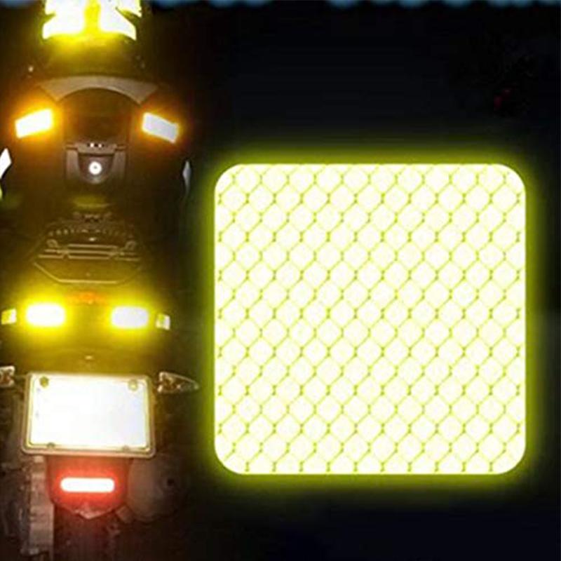 10Pc Car and motorcycle reflective sticker Safety Tape Anti Collision Warning Reflective Sticker for Automobile Trunk Decoration