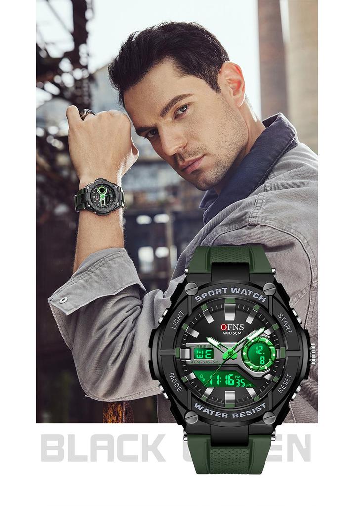 OFNS Trendy Multifunctional Sports Watch - Fashionable Electronic Student Watch