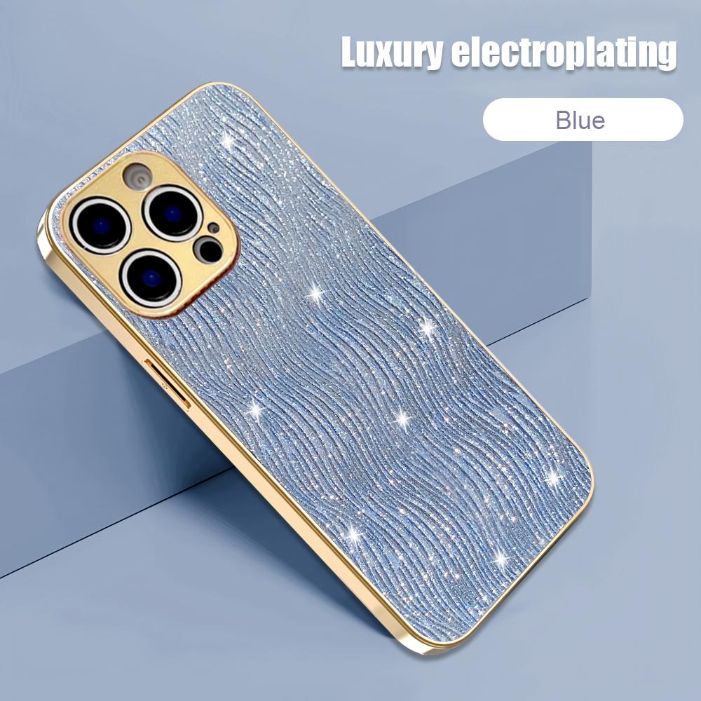 

Гальванический чехол из ТПУ для телефона iPhone 16E 16 15 14 13 Pro Max 15Pro 16Pro Max 16 Plus Крышка Ударопрочные защитные чехлы для камеры For iPhone 15Pro Max синий