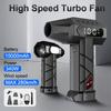 2026 New 1,200,000 RPM Turbo Jet Fan, 340W Cordless Vacuum Cleaner, 760g Air Pressure, High-Speed Brushless Motor Driven, LED Lighting