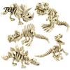 Fish Tank Landscaping Accessories 5Pcs 3D Printed Dinosaur Skeleton Ornament, Movable Joints Prehistoric Figures, Unique Home Decor Gifts Realistic