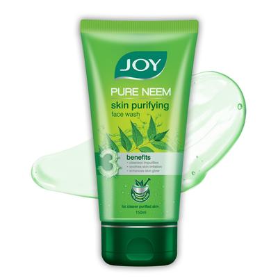 Čistiaci gél na tvár s neemom na prečistenie pleti 150 ml | Jemný denný čistič na mastnú pleť a pleť náchylnú na akné | Kontroluje nadmerný maz, minimalizuje nedokonalosti