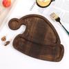 1PC Fashion Christmas Tray Xmas Tree Christmas Hat Wooden Plate Snack Platter Dessert Tray Candy Dish Snack Dessert
