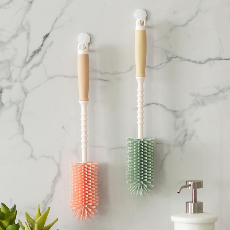 Domestically produced silicone platinum wash bottle cleaning brush