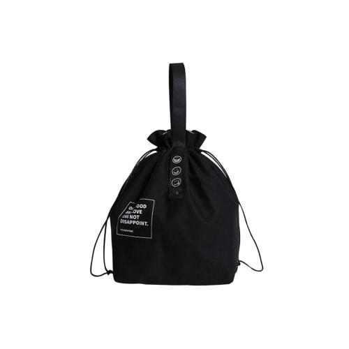 Insulated lunch bag made of 100% cotton canvas with aluminum wool and cotton interior. Large capacity, convenient, simple, and stylish drawstring bag.