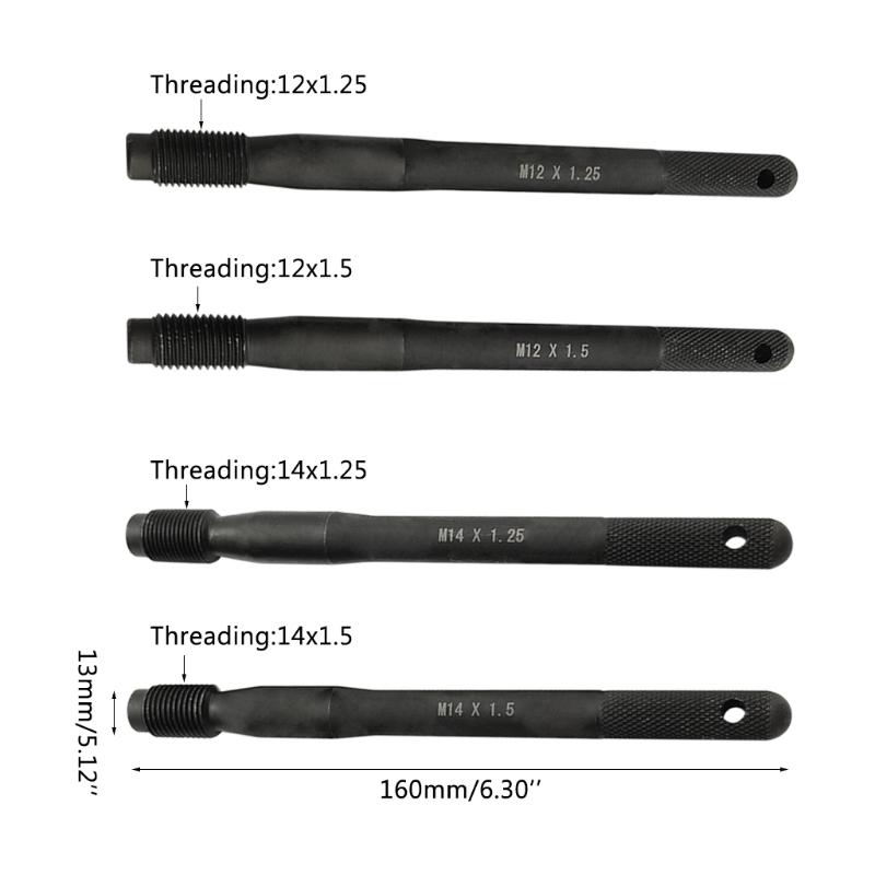 Wheel Hanger Alignment Pin Guide Tool Wheel Lug Bolt Automotive Mechanic Tool for Car Trunk M12X1.25/1.5 M14X1.25/1.5