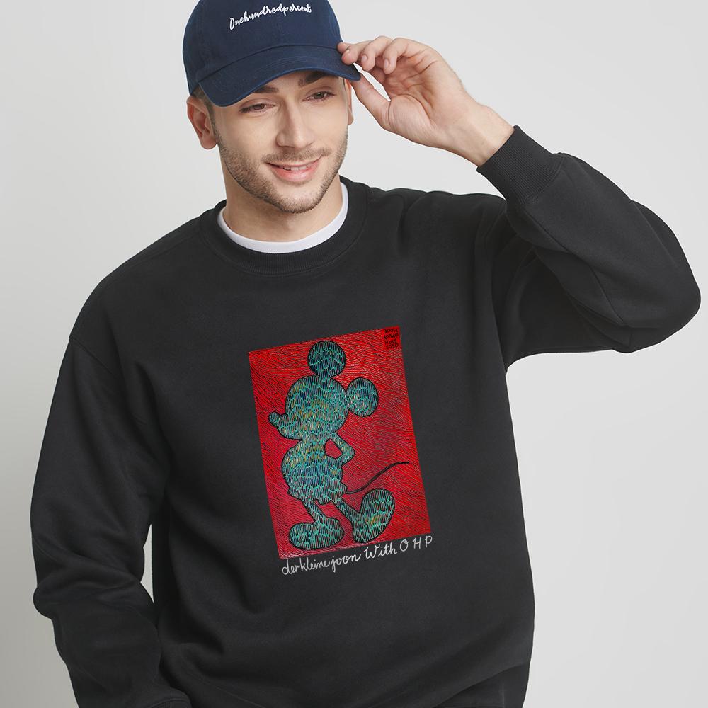 OHP Ohp X Dk.Joon Mickey No. 2 Fleece-Lined Sweatshirt