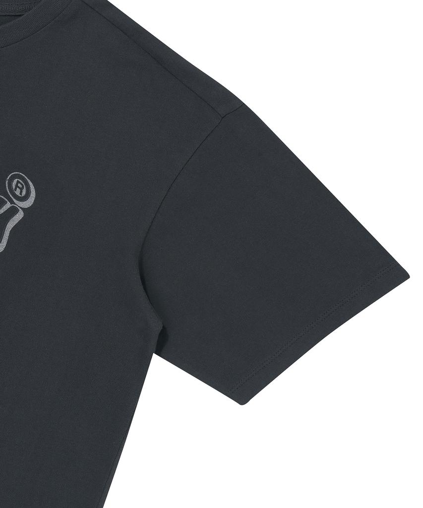Syupeodeulai W Vintage Rose T-Shirt Dark Gray