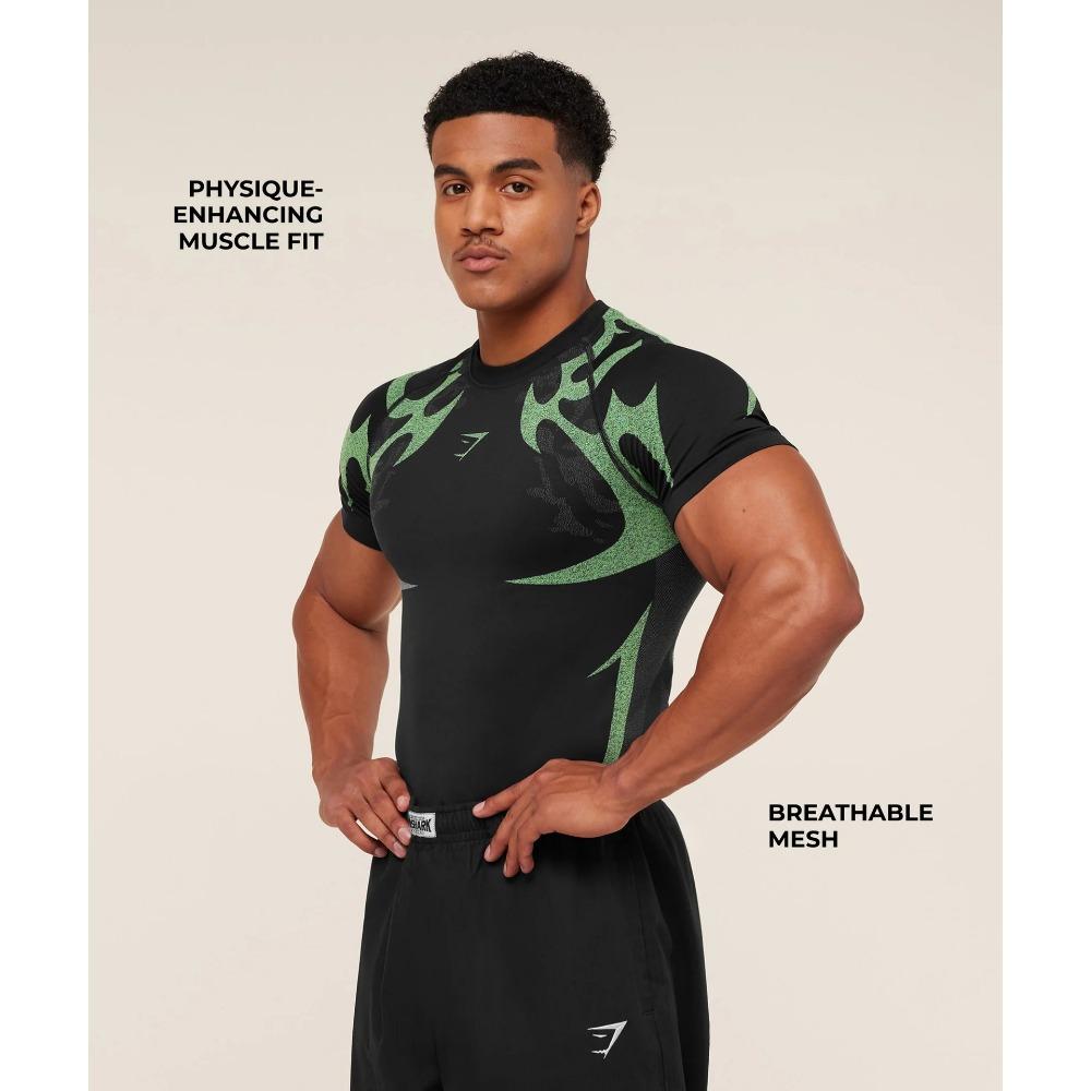 Short Sleeved Summer T-shirt Quick Drying Breathable Sports and Leisure Running Top Elastic Fitness