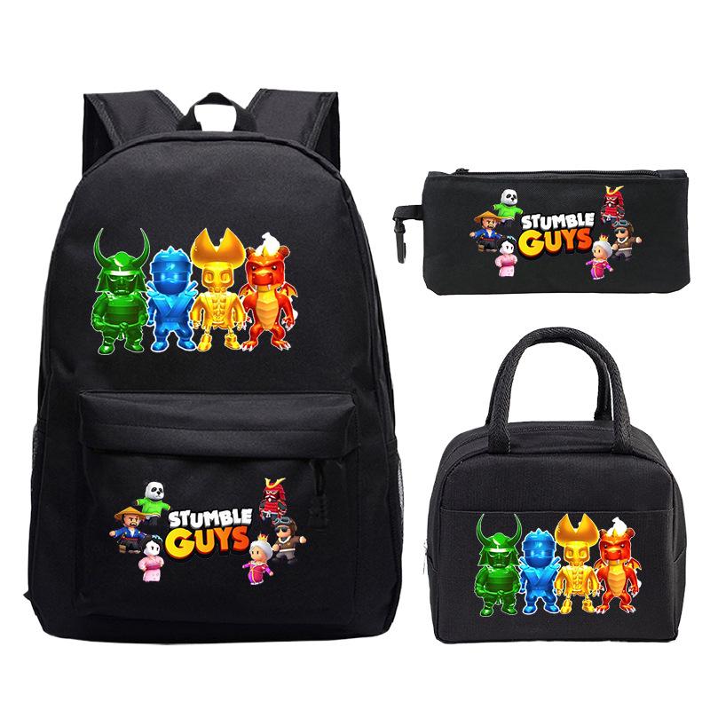 

Игровая атрибутика Детский школьный набор с принтом Повседневный рюкзак, набор из трех предметов No Specification