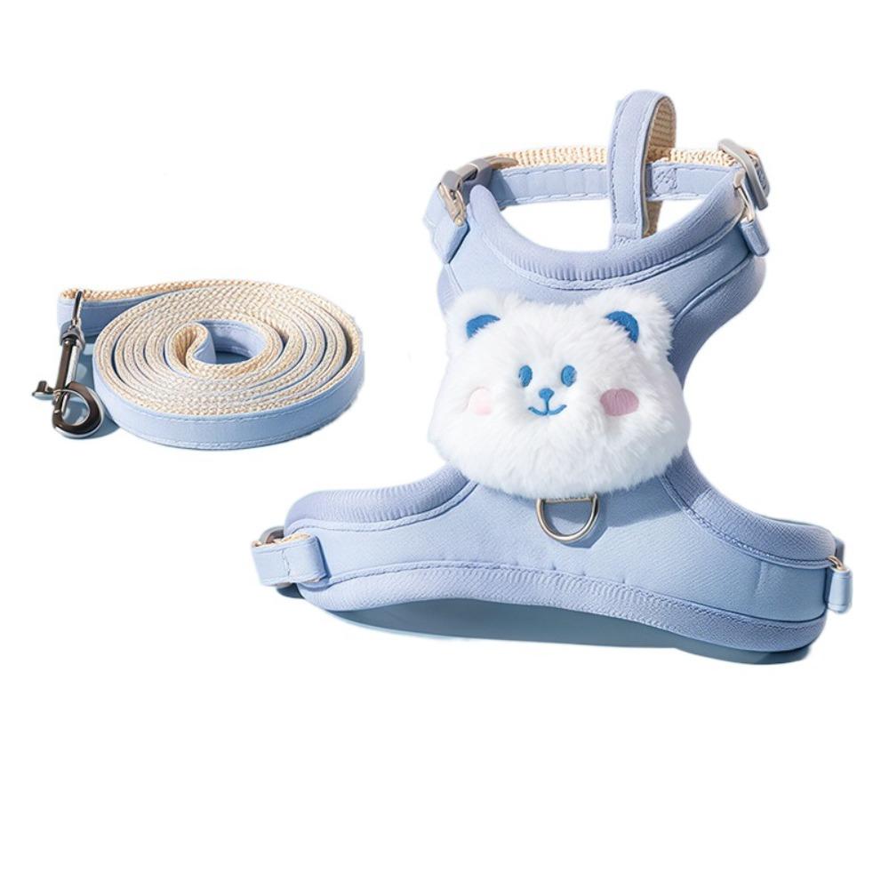 

Расширенные веревочные шлейки для кошек поводок против побега поводок для выгула питомца прогулки на открытом воздухе M-1.2M rope-Bear