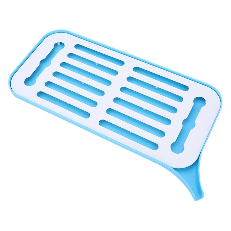 Double-Layer Rectangular Tea Tray with Cup Holder for Living Room or Tea House