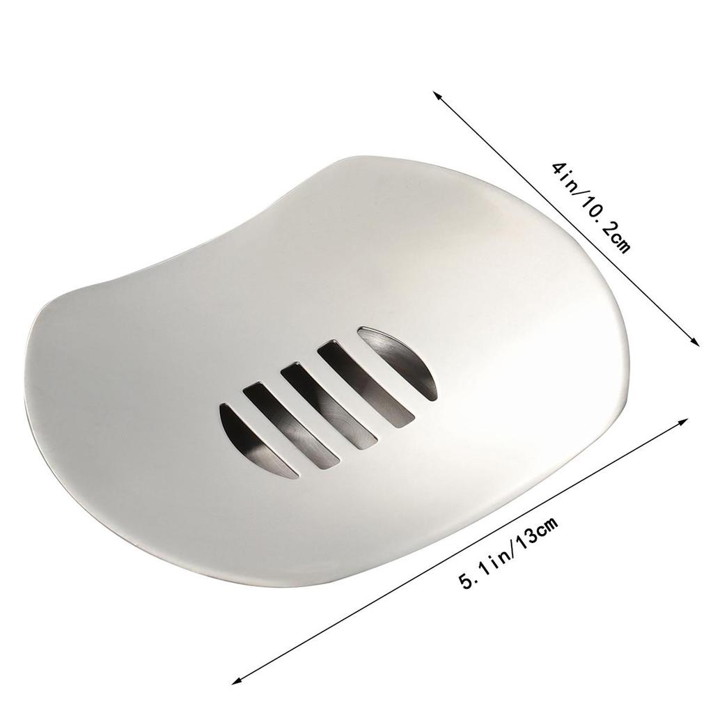 Seifenhalter aus Edelstahl Doppelschichtregal Ablagefach Etui Fliegende Untertasse Schale Box Rostfrei Leicht zu reinigen Küche Badezimmer