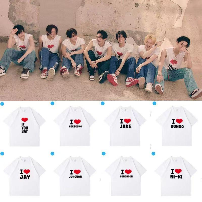 Enhypen UNTOLD T-Shirt Kpop Mode Sommer T-Shirt
